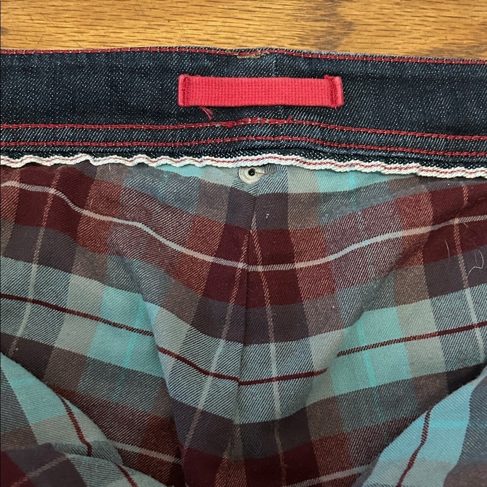 LLBean Flannel Lined Classic Dark Blue Straight Leg Jeans Size 10 - Picture 3 of 15